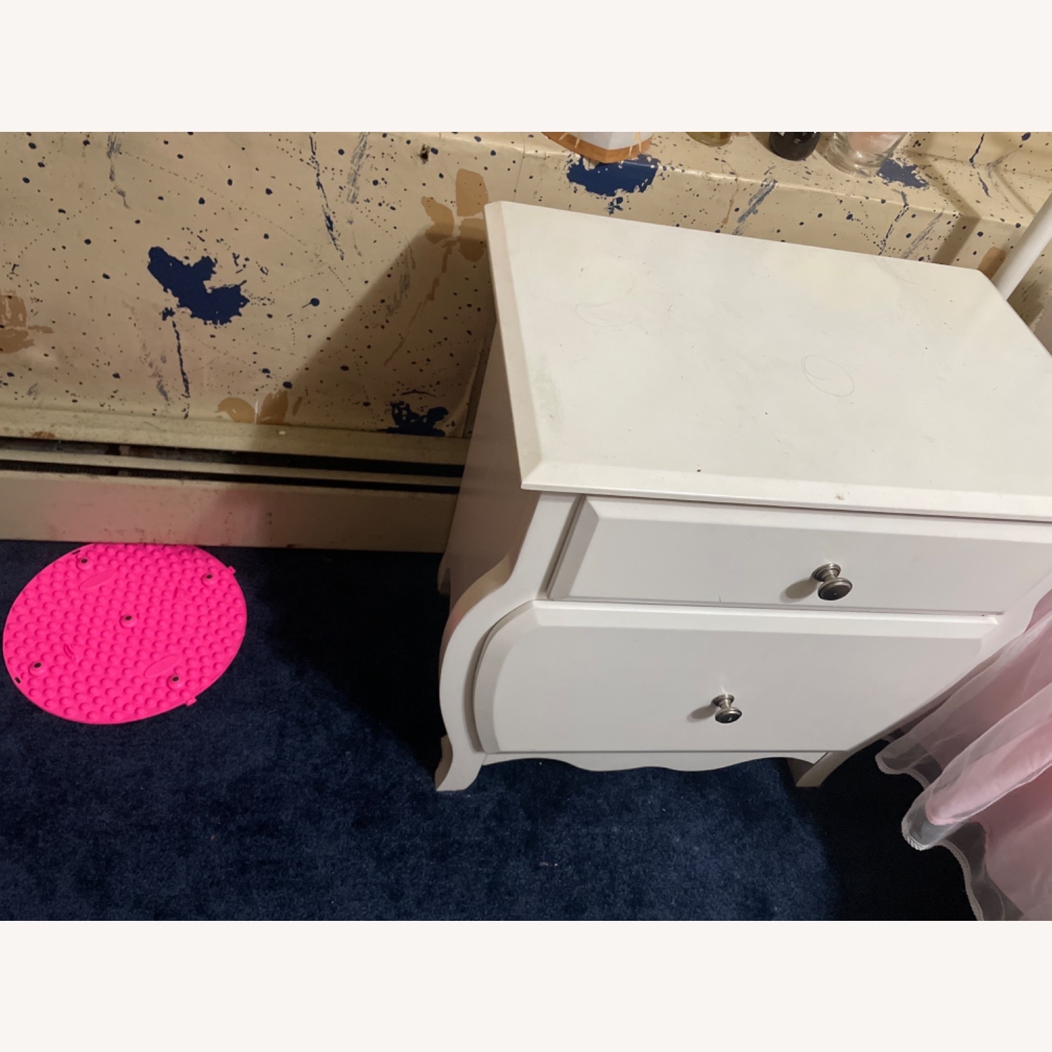 床头柜组,白色2个