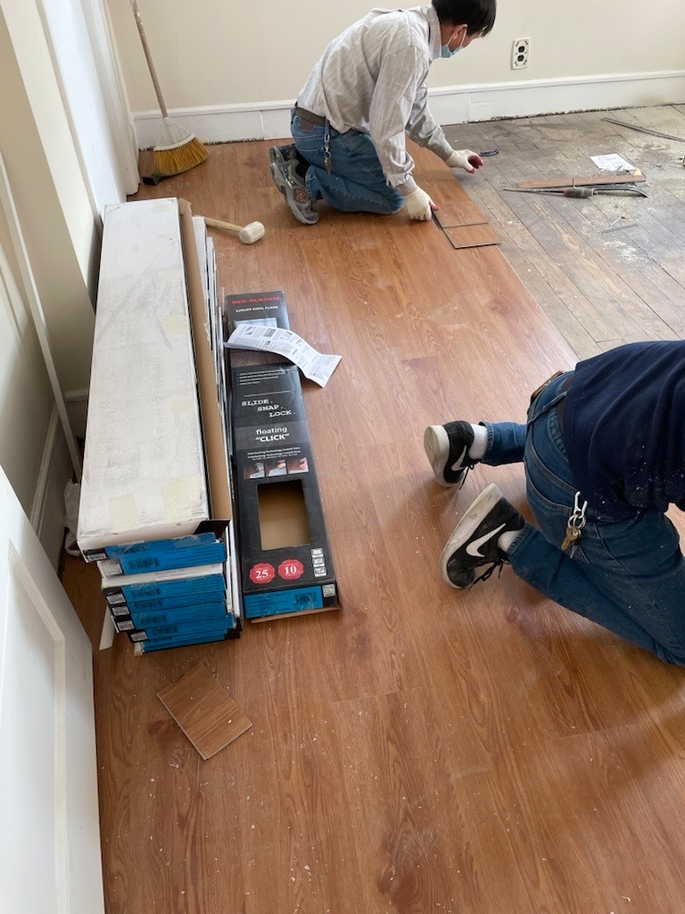 纽约曼哈顿安装高品质木地板， 拼接紧密，地板平滑-图1