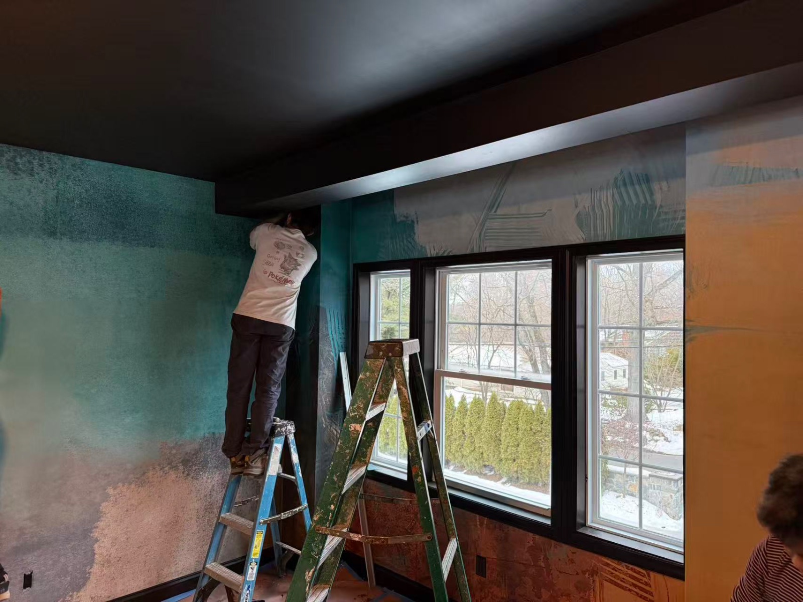 专业 无缝墙布 壁布 壁画 墙纸工艺漆 艺术墙施工