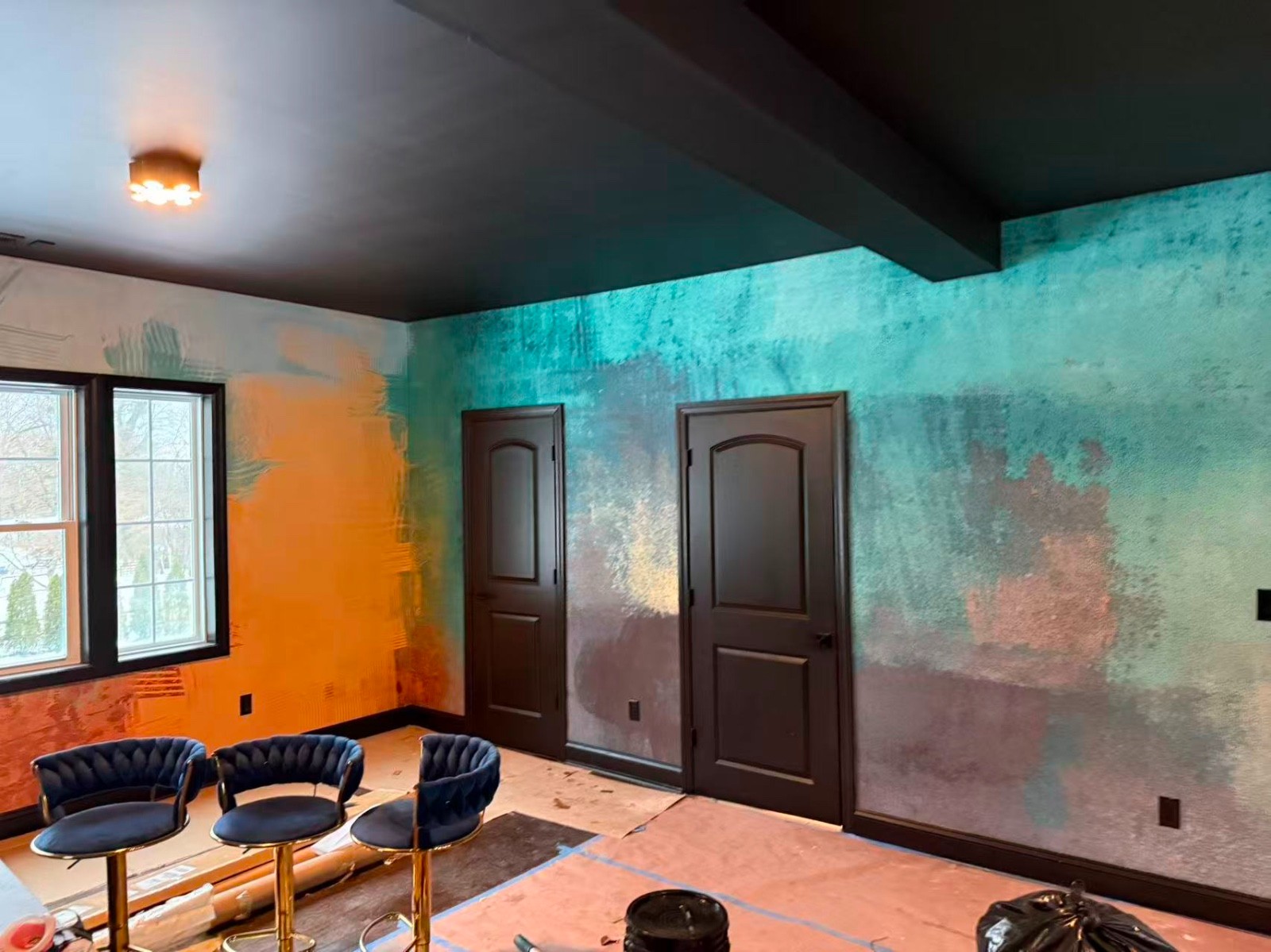 专业特效室内装修 无缝墙布 壁布壁画 墙纸工艺漆 艺术墙施工 广东江门品艺装修公司