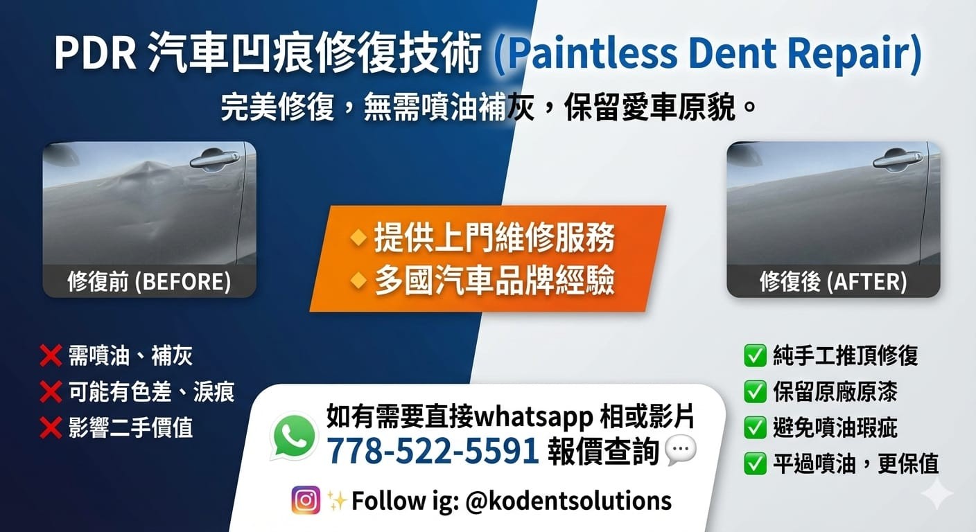 上門汽車凹痕修復