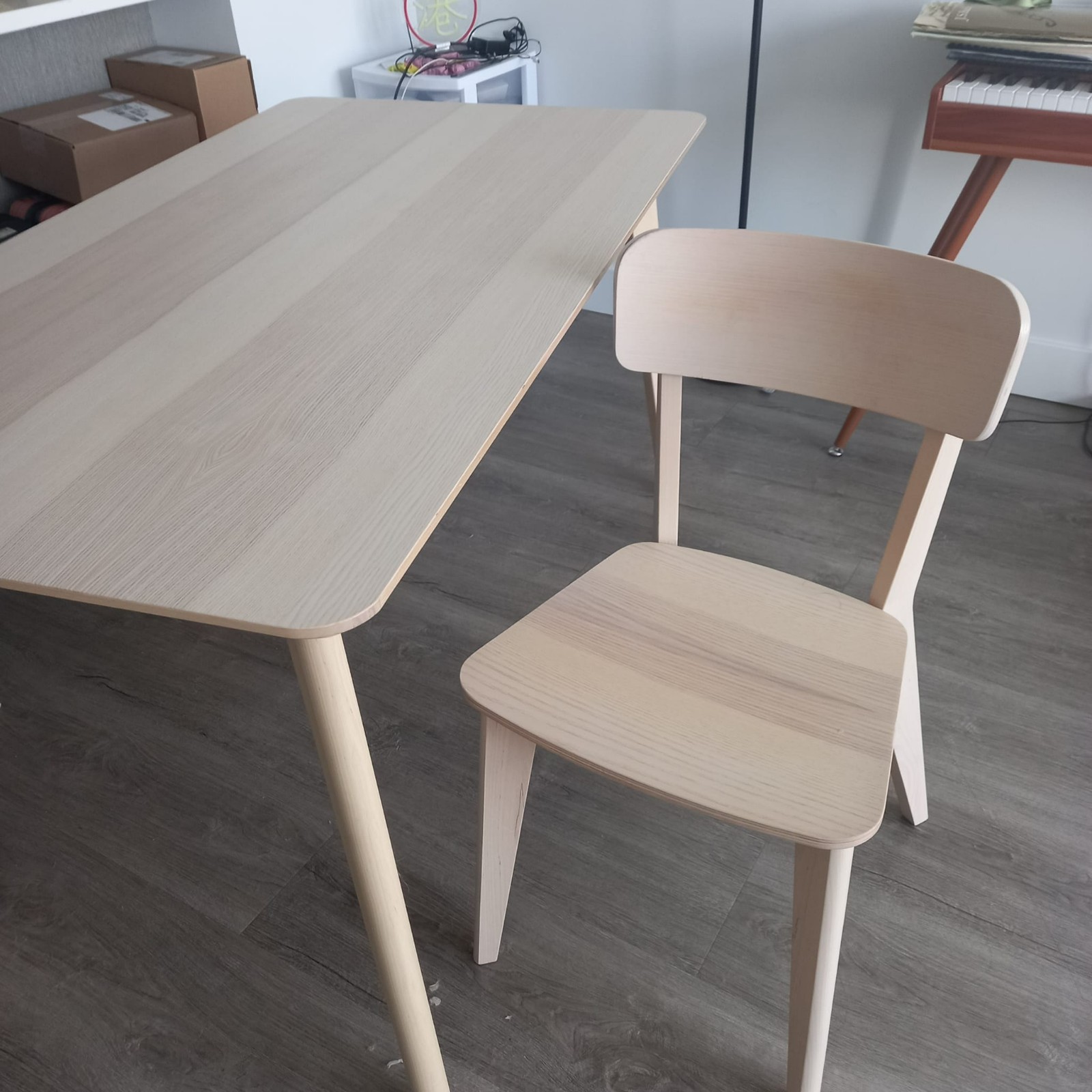 宜家 飯台 帶2椅子