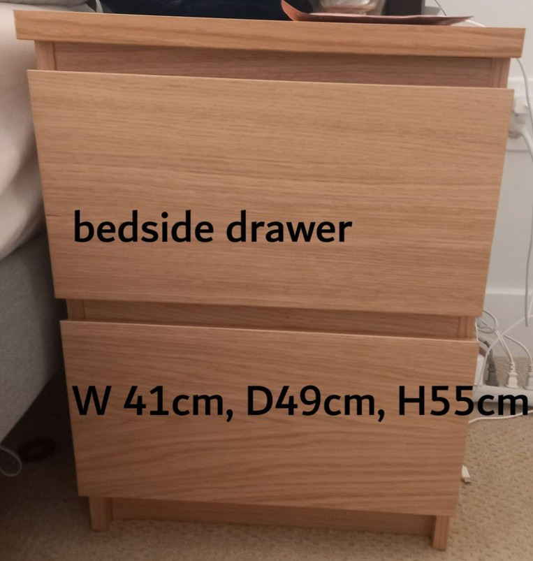 2年宜家 雙人床帶新床墊, 床頭燈-图2