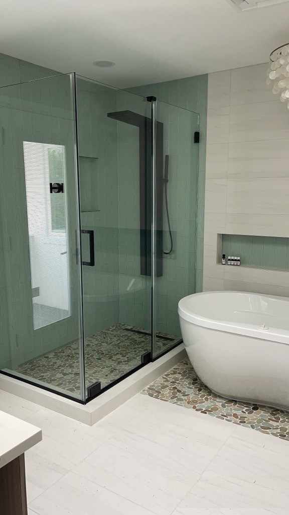 宾州浴室装修 淋浴间 改造加建 安装浴盆